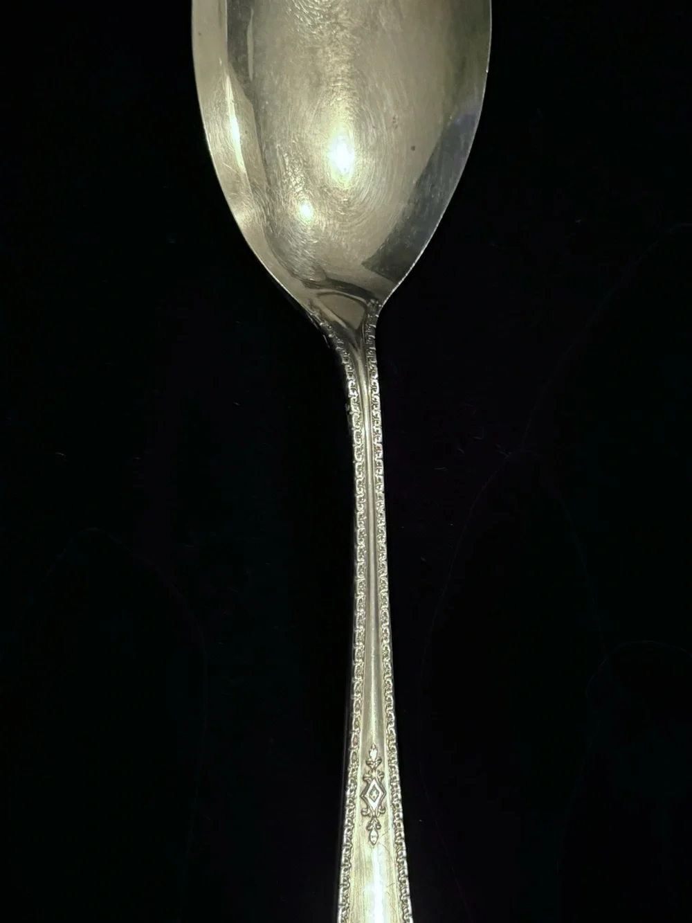 Antique 1929 Silver-plated “Berkeley” Salad Serving Fork from Wm. A. Rogers
